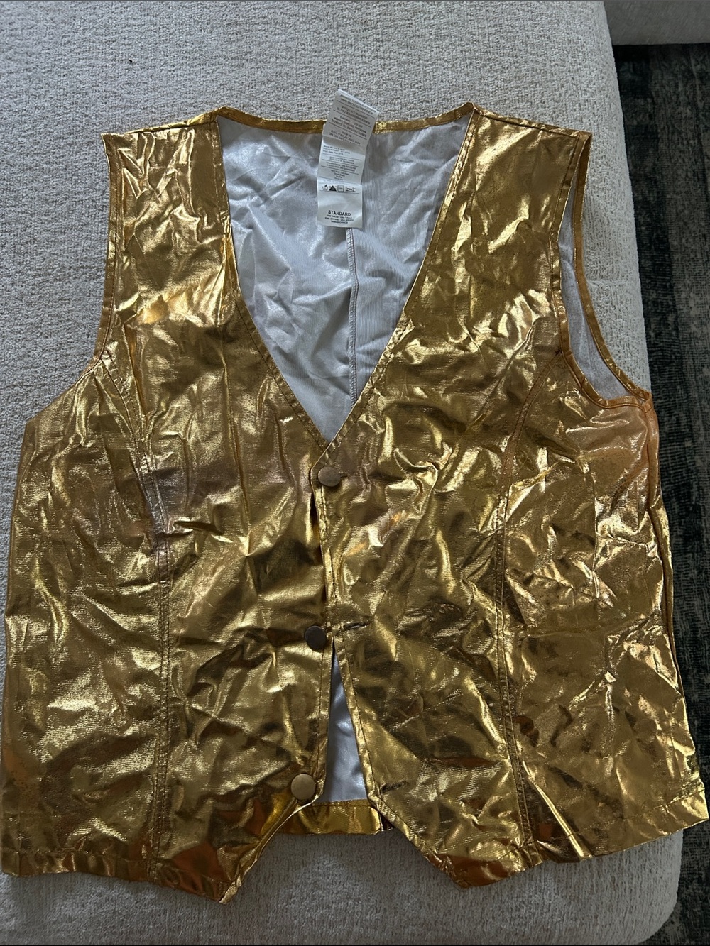 Rubie's Gold Metallic MC Hammer vest